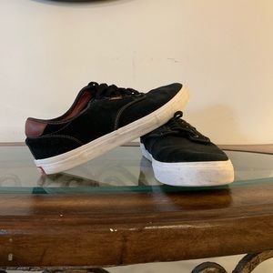 Black Vans low tops